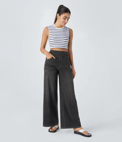 Eva | Comfortable & Stretch High-Waist Trousers