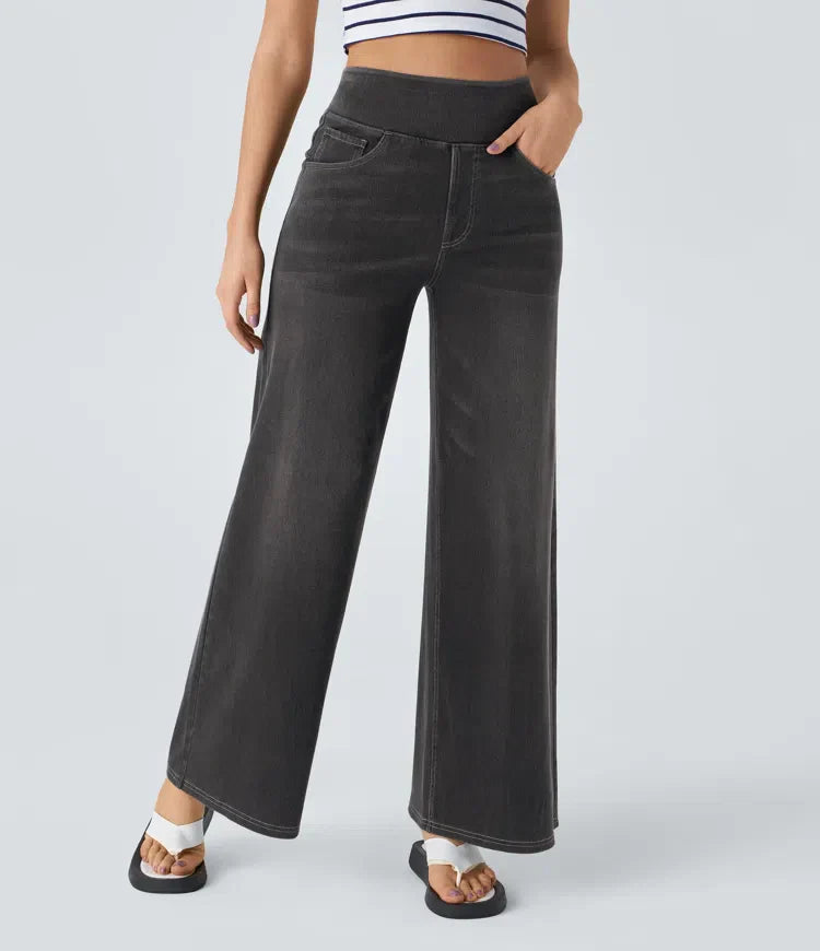 Eva | Comfortable & Stretch High-Waist Trousers