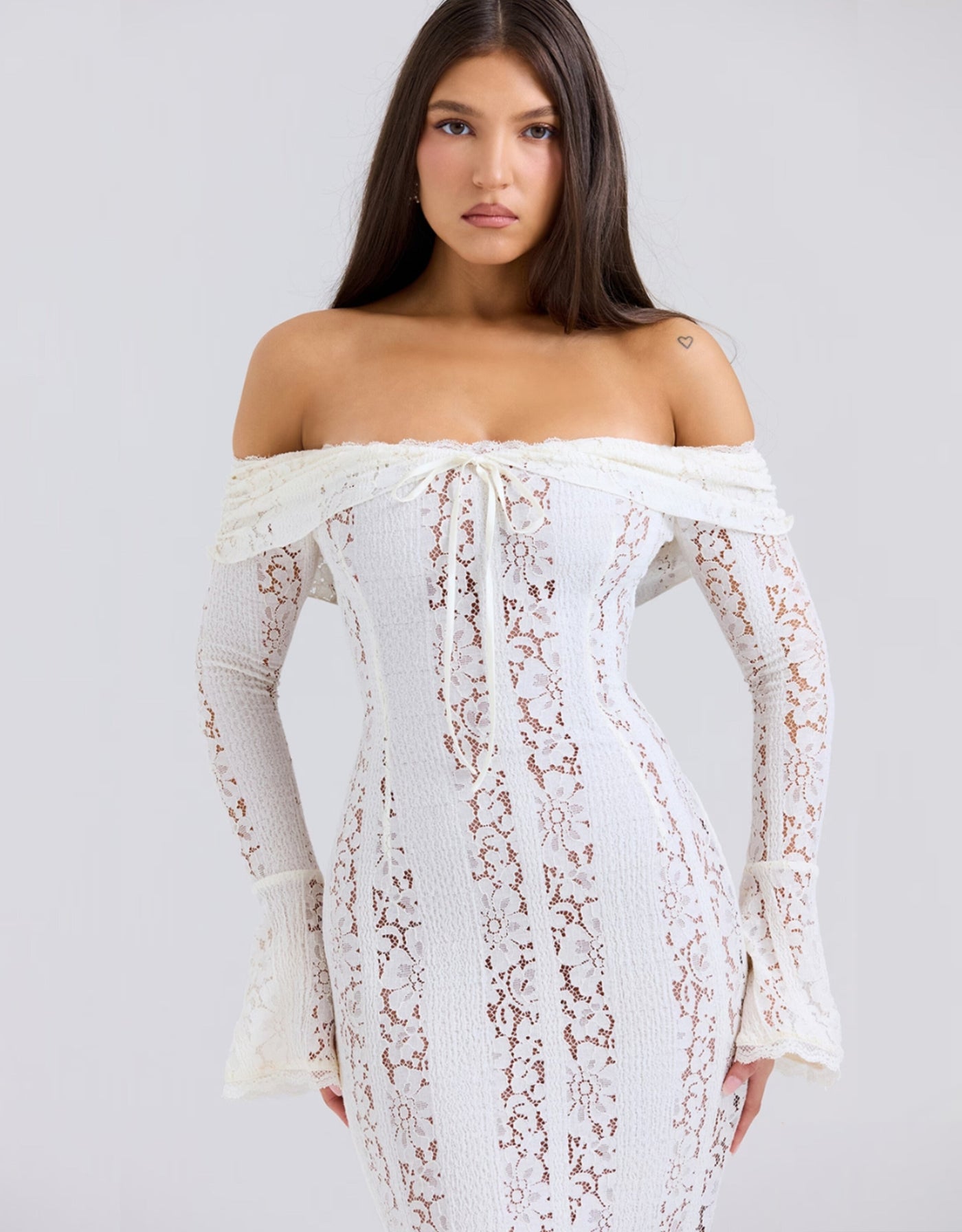 Arwen Lace | Off-Shoulder Maxi Dress