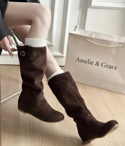 Isabella | Stylish Knee-High Suede Boots