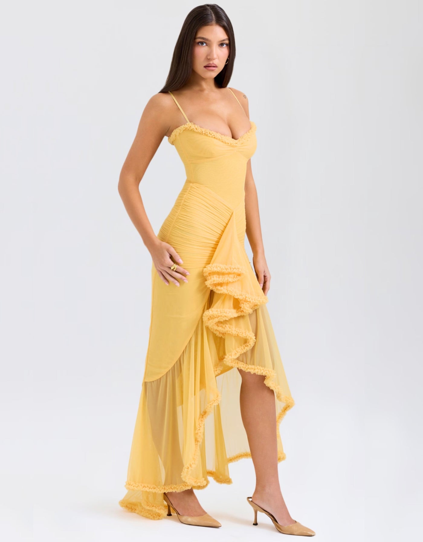 Soleil Ruffle | Maxi Dress