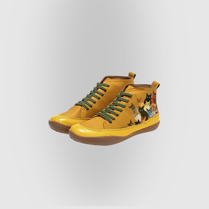 Minnie | Leather Ankle Boots for Cat Lovers