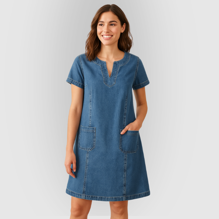 Sofia | Soft Denim Dress