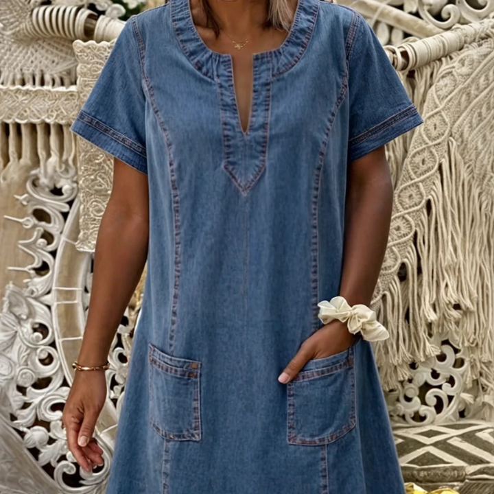 Sofia | Soft Denim Dress