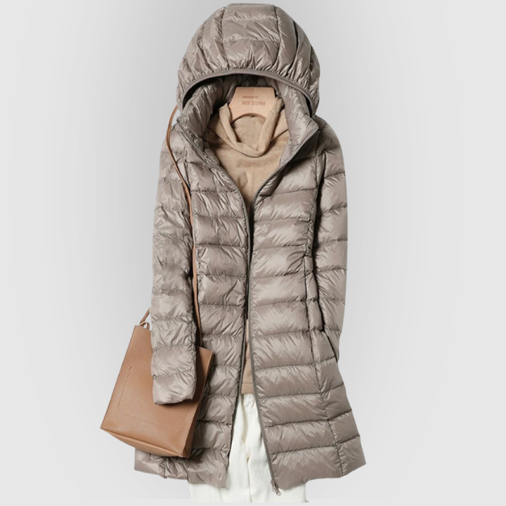Ivy | Ultra-Light Down Jacket With Detachable Hood