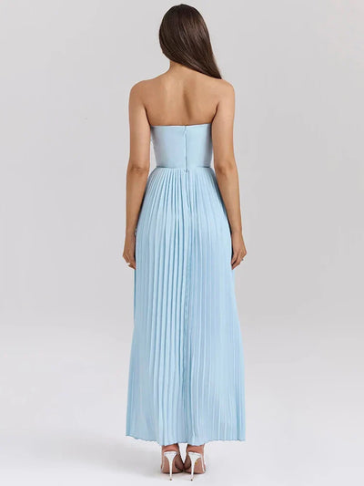 Katarina | Strapless Pleated Dress