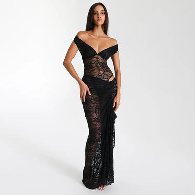 Isolde | Off-Shoulder Maxi Dress