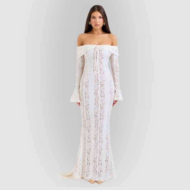Arwen Lace | Off-Shoulder Maxi Dress