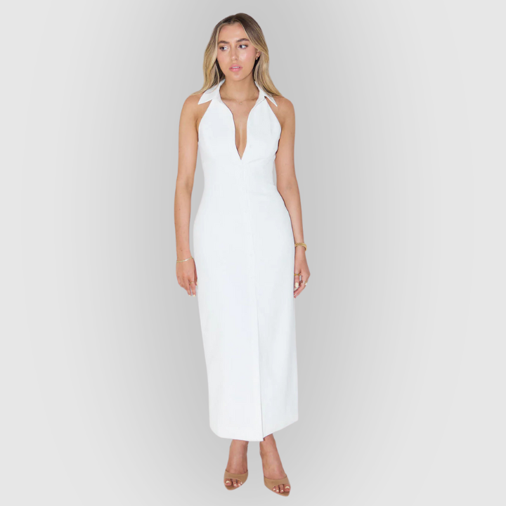 Bella | Collar Maxi Dress