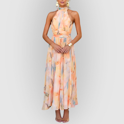 Naomi | Elegant Aquarel Dress