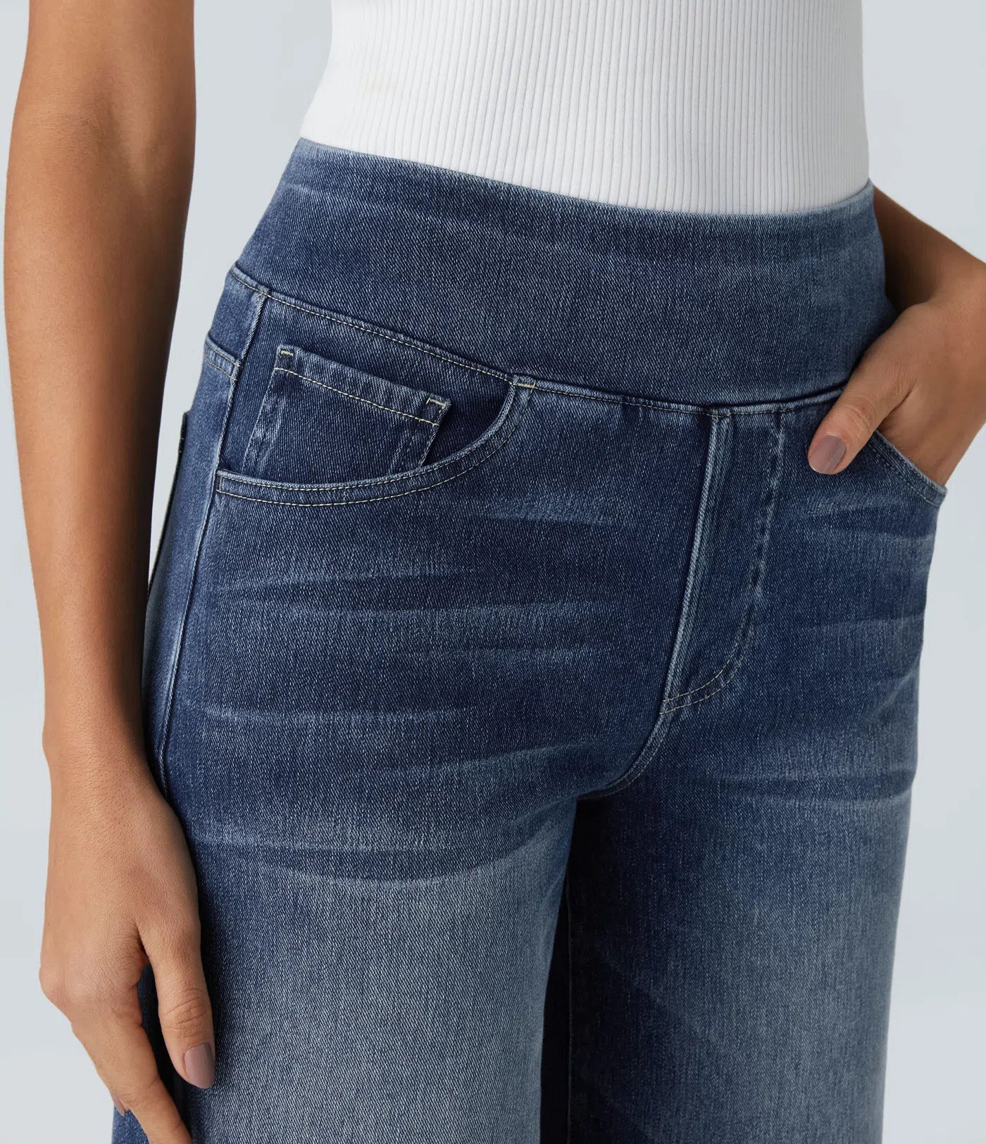 Eva | Comfortable & Stretch High-Waist Trousers