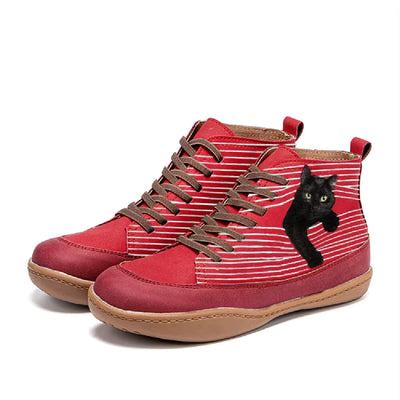 Tilly | Leather Ankle Boots for Cat Lovers